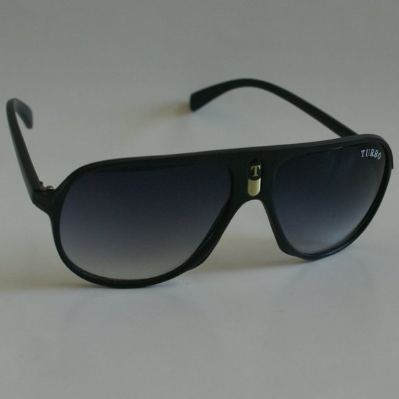 NWOT TruVintage Sports Aviator w/ "Turbo" logo gradient smoke lens Sunglasses - Picture 1 of 4
